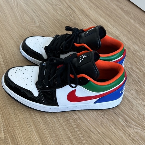 Nike Shoes - Women's Jordan 1 low multicolor black toe. Size 11